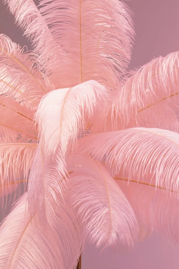 Lattiavalaisimet>KARE Design Feather Palm Lattiavalaisin Pinkki 165cm