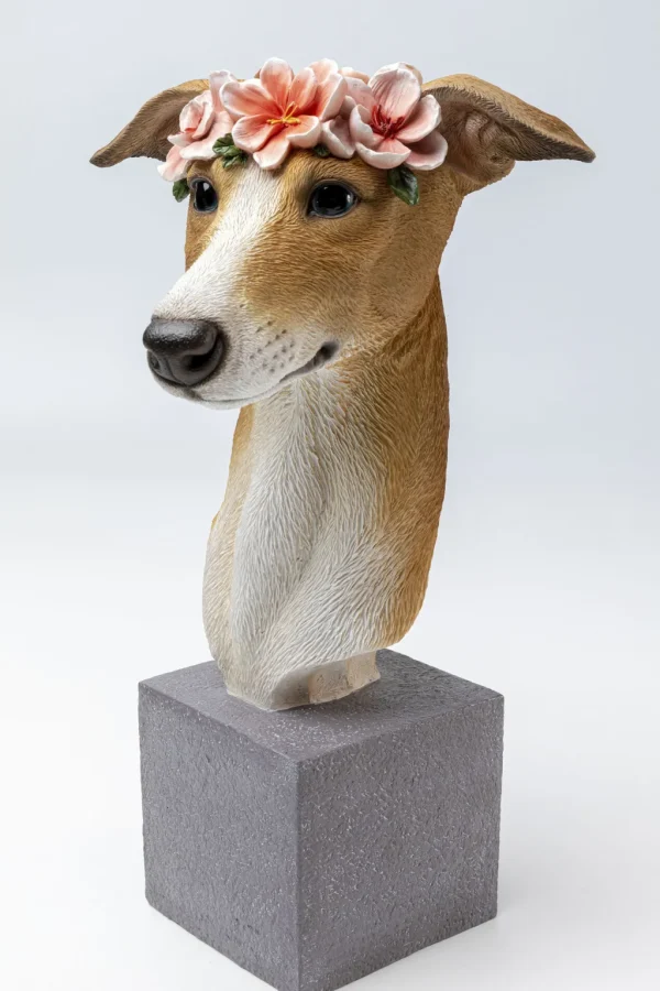 Koriste-Esineet>KARE Design Fiori Greyhound, Vinttikoira Koriste-esine, Figuuri 47cm