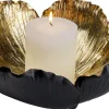 Kulhot>KARE Design Flower Bloom Deco Kulho, Musta/kulta Ø25cm