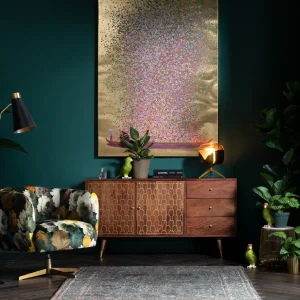 Olohuone>KARE Design Flower Boat Taulu Kulta/pinkki 120x160cm
