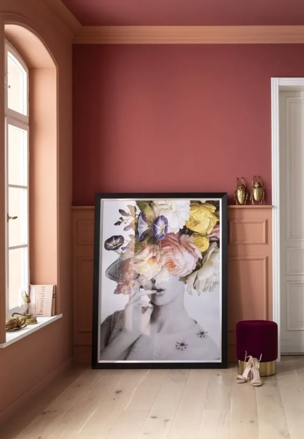 Taulut>KARE Design Flower Lady Pastel Taulu 117x154cm