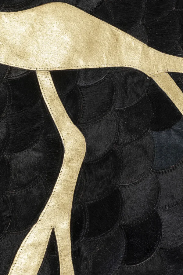 Matot>KARE Design Fulmine Black Matto Lehmännahkaa Musta170x240cm