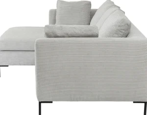 Kulmasohvat>KARE Design Gianni Cord Kulmasohva, Harmaa, Vasen