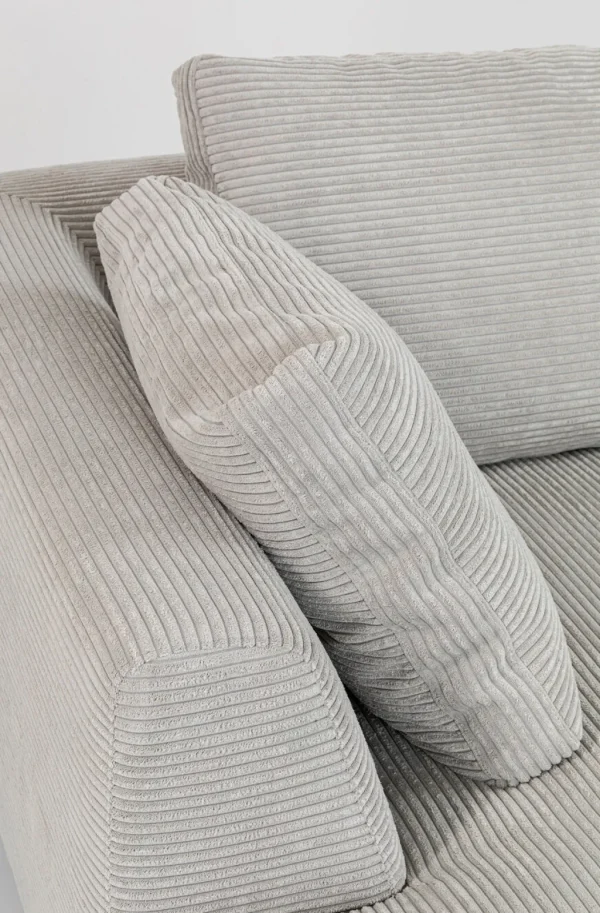 Kulmasohvat>KARE Design Gianni Cord Kulmasohva, Harmaa, Vasen