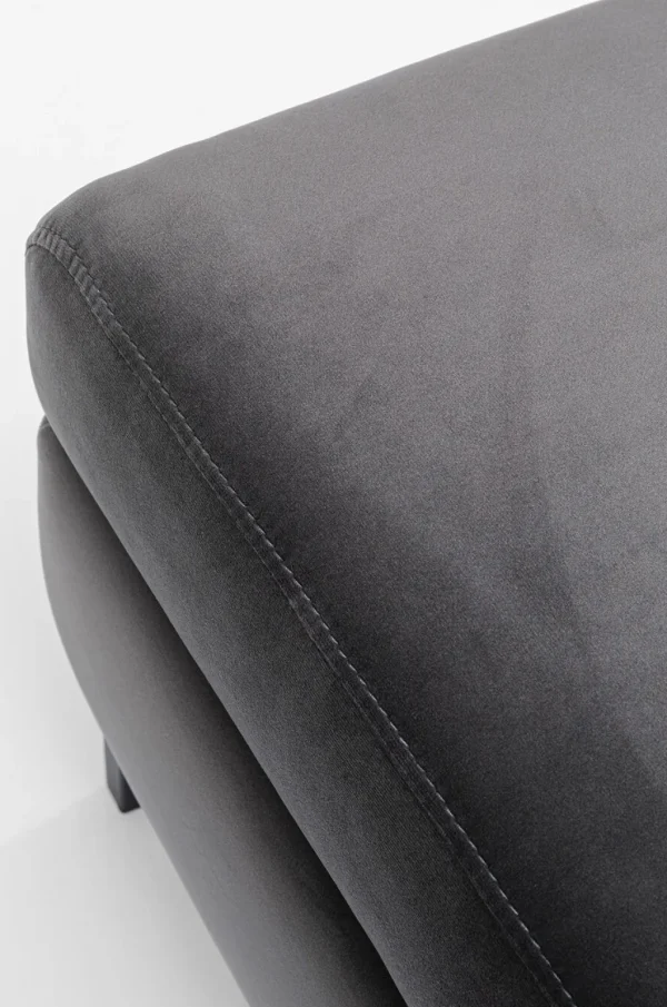 Rahit Ja Jakkarat>KARE Design Gianni Rahi - Samettia, Musta, Harmaa