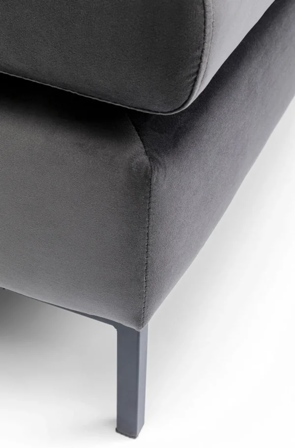 Rahit Ja Jakkarat>KARE Design Gianni Rahi - Samettia, Musta, Harmaa