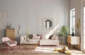 Kulmasohvat>KARE Design Gianni Sohva, Kermanvärinen, Oikea