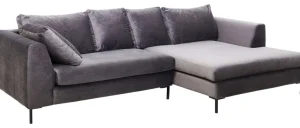 Kulmasohvat>KARE Design Gianni Velvet Kulmasohva - Harmaa, Musta, Oikea
