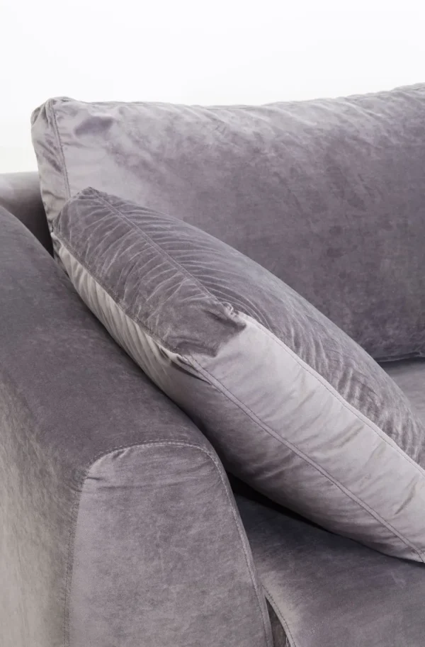 Kulmasohvat>KARE Design Gianni Velvet Kulmasohva - Harmaa, Musta, Oikea