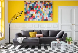 Kulmasohvat>KARE Design Gianni Velvet Kulmasohva - Harmaa, Musta, Vasen