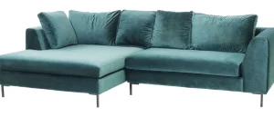 Kulmasohvat>KARE Design Gianni Velvet Kulmasohva - Tummanvihreä/musta, Vasen