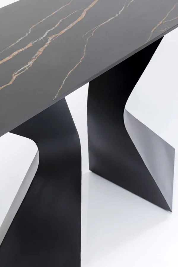 Konsolipöydät Ja Sivupöydät>KARE Design Gloria Konsolipöytä - Musta, Keraaminen Taso 140x81cm