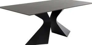 Pöydät>KARE Design Gloria Pöytä Ulkokaluste, Keraaminen Pöytälevy, Musta, 180x90cm