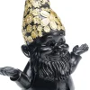 Koriste-Esineet>KARE Design Gnome Meditation Tonttu Koriste-esine, Musta/kulta 19cm