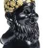 Koriste-Esineet>KARE Design Gnome Standing Tonttu Koriste-esine, Musta/kulta 30cm