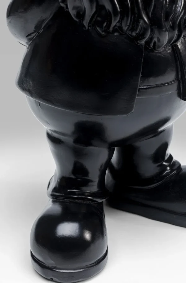 Koriste-Esineet>KARE Design Gnome Standing Tonttu Koriste-esine, Musta/kulta 30cm