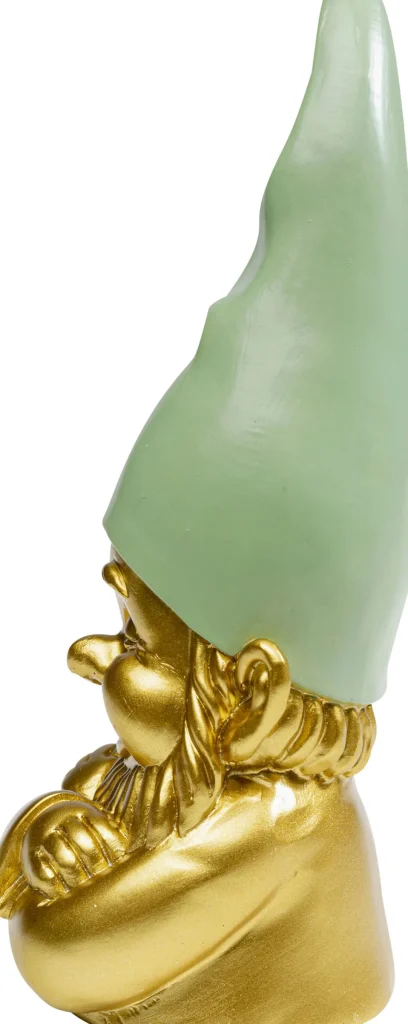Koriste-Esineet>KARE Design Gnome Tonttu Koriste-esine Kulta-vihreä 21 Cm