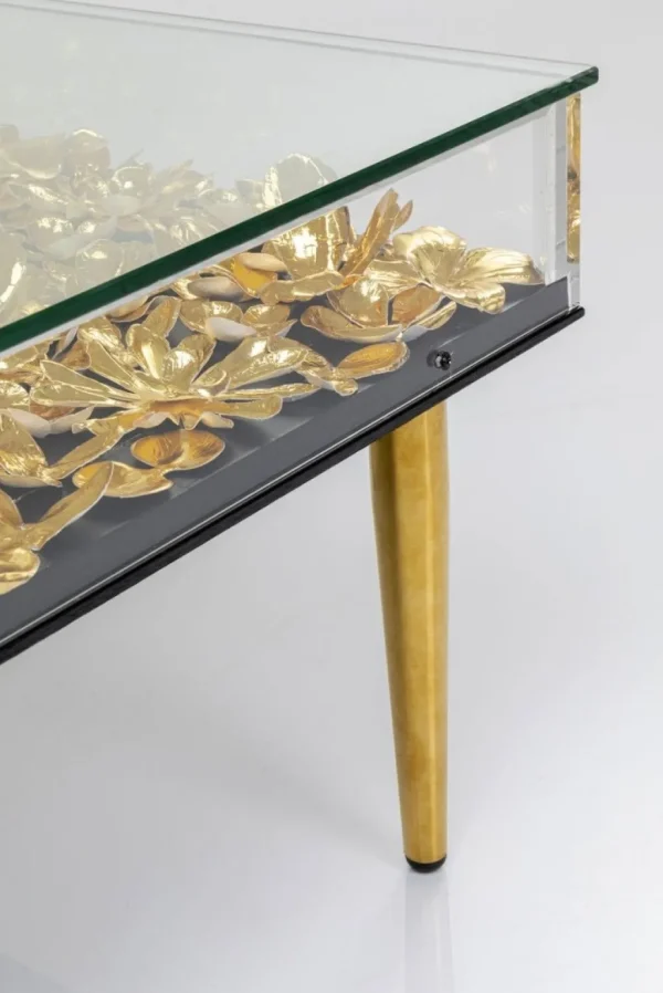 Sohvapöydät>KARE Design Gold Flowers Sohvapöytä 120x60cm