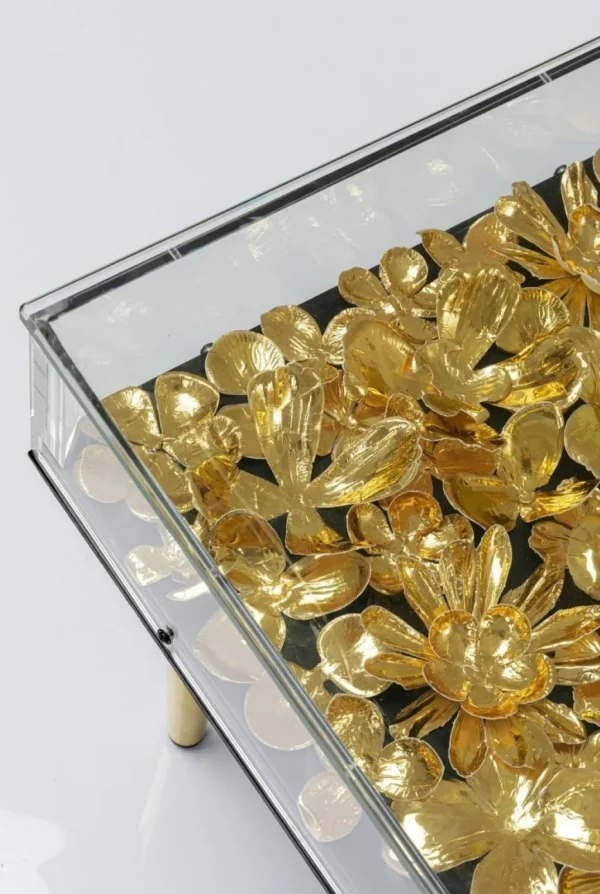 Sohvapöydät>KARE Design Gold Flowers Sohvapöytä 120x60cm