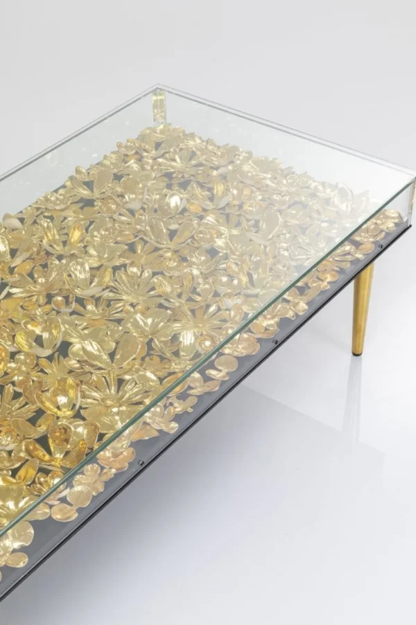 Sohvapöydät>KARE Design Gold Flowers Sohvapöytä 120x60cm