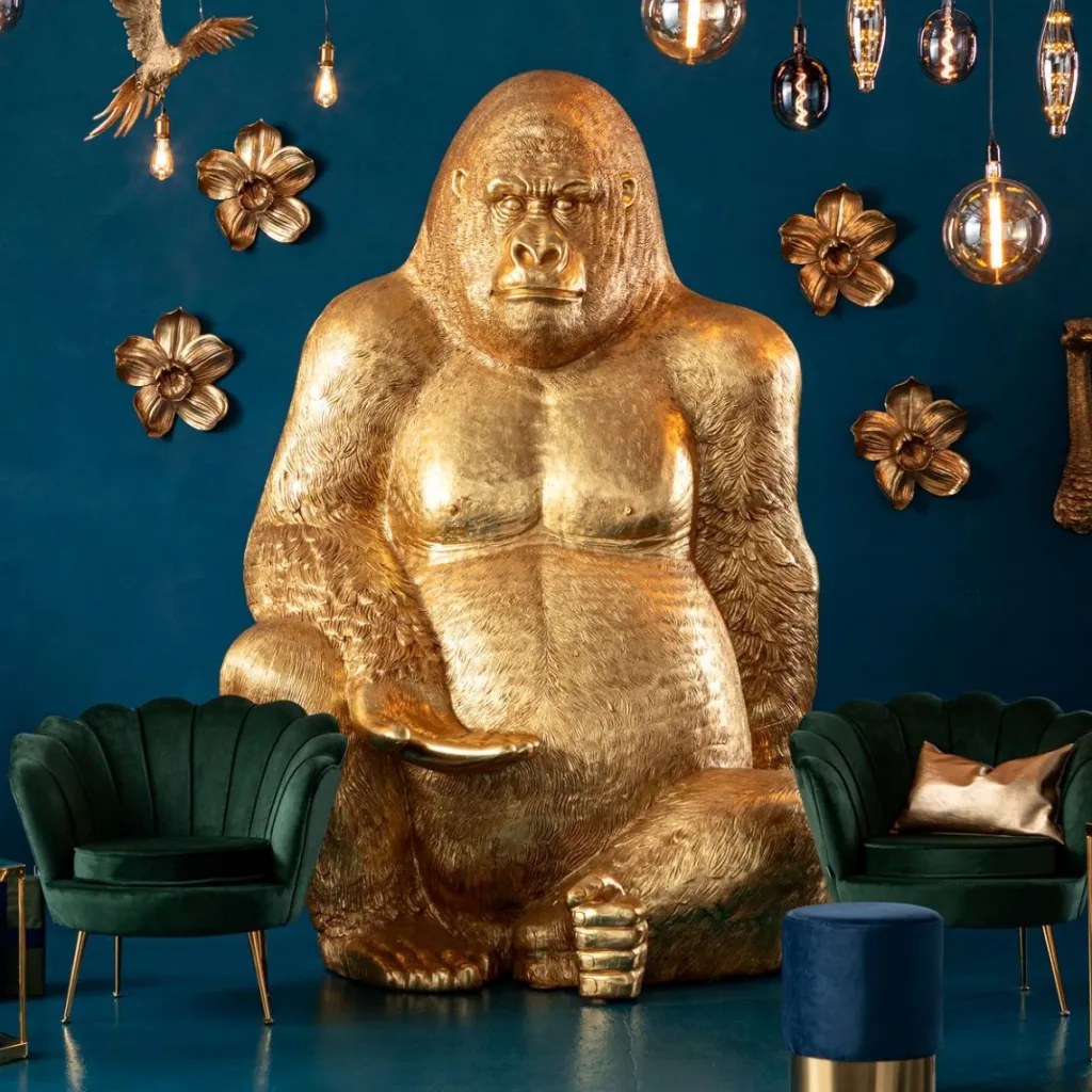 gorilla_gold_xxl_koristeesine_patsas_cm_0.webp Jalalliset Koriste-Esineet>KARE Design Gorilla Gold XXL Koriste-esine, Patsas 249cm