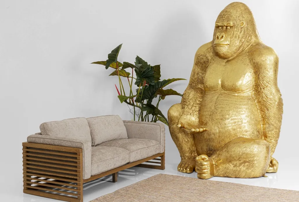 gorilla_gold_xxl_koristeesine_patsas_cm_10.webp Jalalliset Koriste-Esineet>KARE Design Gorilla Gold XXL Koriste-esine, Patsas 249cm