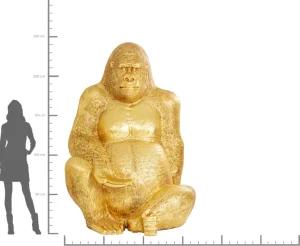 Jalalliset Koriste-Esineet>KARE Design Gorilla Gold XXL Koriste-esine, Patsas 249cm
