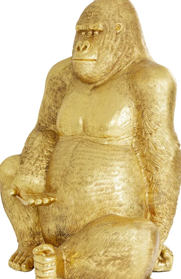 Jalalliset Koriste-Esineet>KARE Design Gorilla Koriste-esine, Patsas Kulta XL 180cm