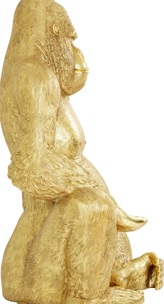 Jalalliset Koriste-Esineet>KARE Design Gorilla Koriste-esine, Patsas Kulta XL 180cm