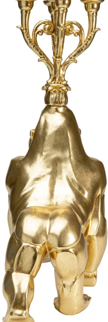 Lyhdyt | Kynttilänjalat>KARE Design Gorilla Kynttilänjalka, Kulta 71cm