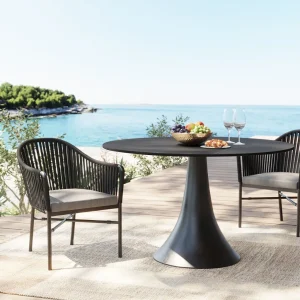 Pöydät>KARE Design Grande Possibilita Pöytä, Ulkokaluste, Musta Ø110cm