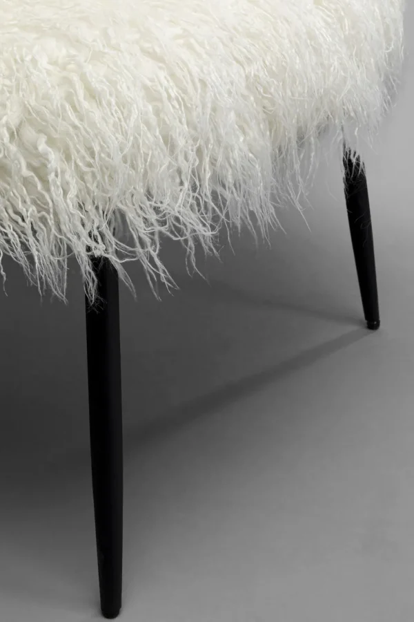 Nojatuolit>KARE Design Hairy White Nojatuoli Valkoinen