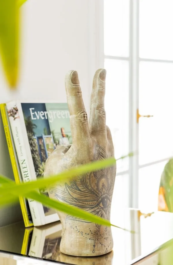 Koriste-Esineet>KARE Design Hand Victory Tattoo Eye Koriste-esine 36cm