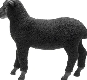 Koriste-Esineet>KARE Design Happy Sheep Wool Lammas Koriste-esine Musta 37cm