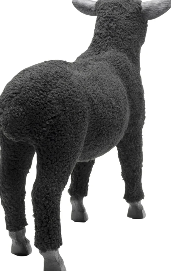 Koriste-Esineet>KARE Design Happy Sheep Wool Lammas Koriste-esine Musta 37cm