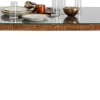 Pöydät>KARE Design Harmony Oho Conley, Kulta, Kierrätyspuu Mango, Lasi 180x90cm