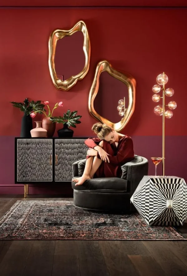 Peilit>KARE Design Hologram Peili, Kulta 119x76cm