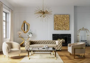 Peilit>KARE Design Hologram Peili, Kulta 119x76cm