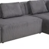 Olohuone | Kulmasohvat>KARE Design Infinity Ottomane Kulmasohva, Vakosametti, Harmaa, Oikea