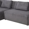Kulmasohvat>KARE Design Infinity Ottomane Kulmasohva, Vakosametti, Harmaa, Vasen