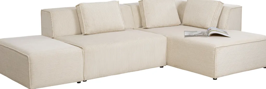 infinity_ottomane_kulmasohva_vakosametti_kerma_oikea_0.webp Olohuone | Kulmasohvat>KARE Design Infinity Ottomane Kulmasohva, Vakosametti, Kerma, Oikea