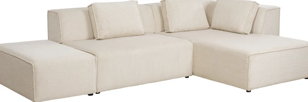 infinity_ottomane_kulmasohva_vakosametti_kerma_oikea_2.webp Olohuone | Kulmasohvat>KARE Design Infinity Ottomane Kulmasohva, Vakosametti, Kerma, Oikea