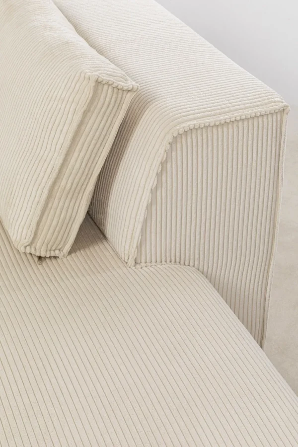 Olohuone | Kulmasohvat>KARE Design Infinity Ottomane Kulmasohva, Vakosametti, Kerma, Oikea