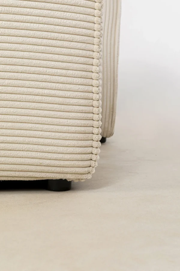 Olohuone | Kulmasohvat>KARE Design Infinity Ottomane Kulmasohva, Vakosametti, Kerma, Oikea