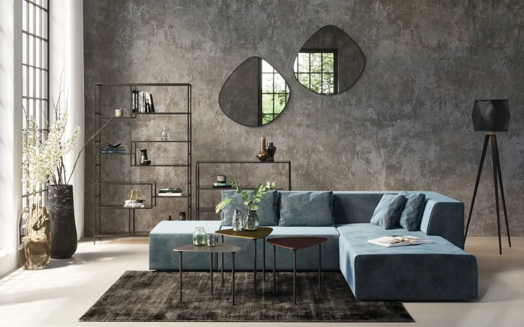 infinity_velvet_kulmasohva_ocean_oikea_12.webp Sohvat | Moduulisohvat>KARE Design Infinity Velvet Kulmasohva, Ocean, Oikea