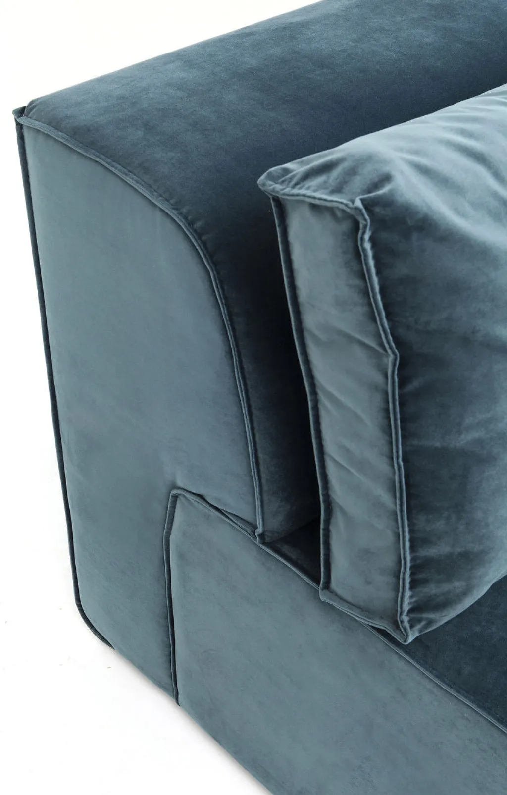 infinity_velvet_kulmasohva_ocean_oikea_5.webp Sohvat | Moduulisohvat>KARE Design Infinity Velvet Kulmasohva, Ocean, Oikea