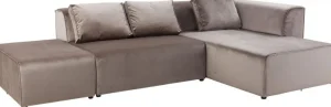 Olohuone | Kulmasohvat>KARE Design Infinity Velvet Kulmasohva, Taupe, Oikea