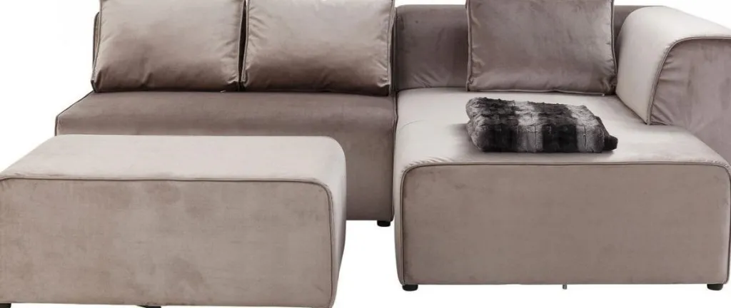 infinity_velvet_kulmasohva_taupe_oikea_2.webp Olohuone | Kulmasohvat>KARE Design Infinity Velvet Kulmasohva, Taupe, Oikea