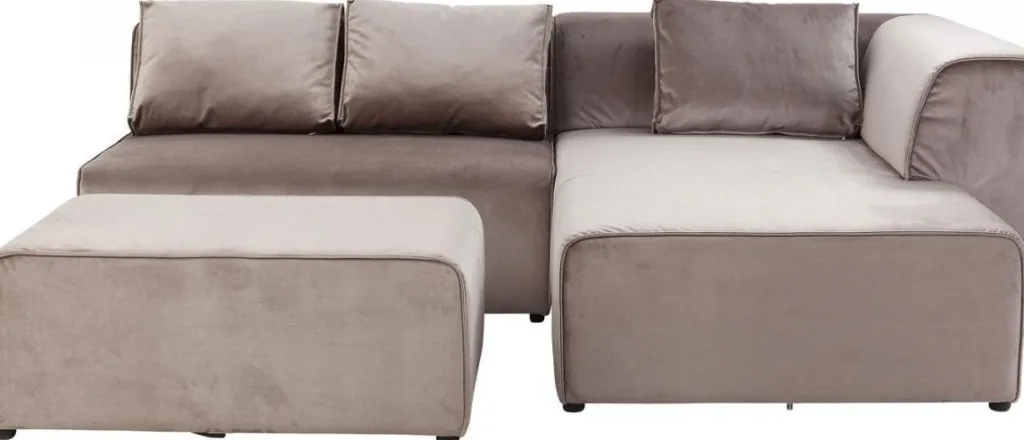 infinity_velvet_kulmasohva_taupe_oikea_3.webp Olohuone | Kulmasohvat>KARE Design Infinity Velvet Kulmasohva, Taupe, Oikea