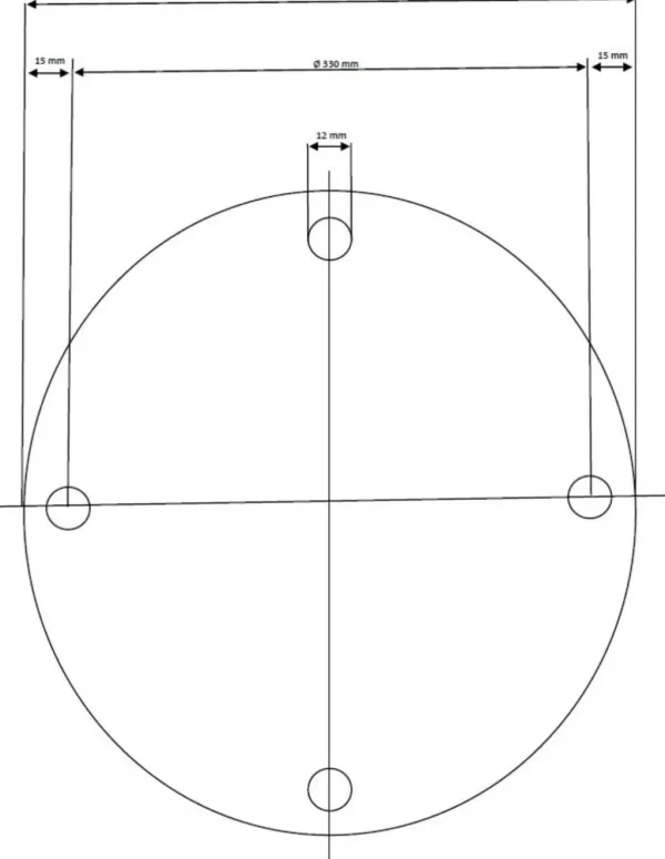 Pöydät>KARE Design Invitation Pöydänjalka, Musta Ø60cm